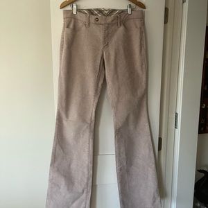Gap Light pink/cream colored Y2K low waisted corduroys  flare trousers